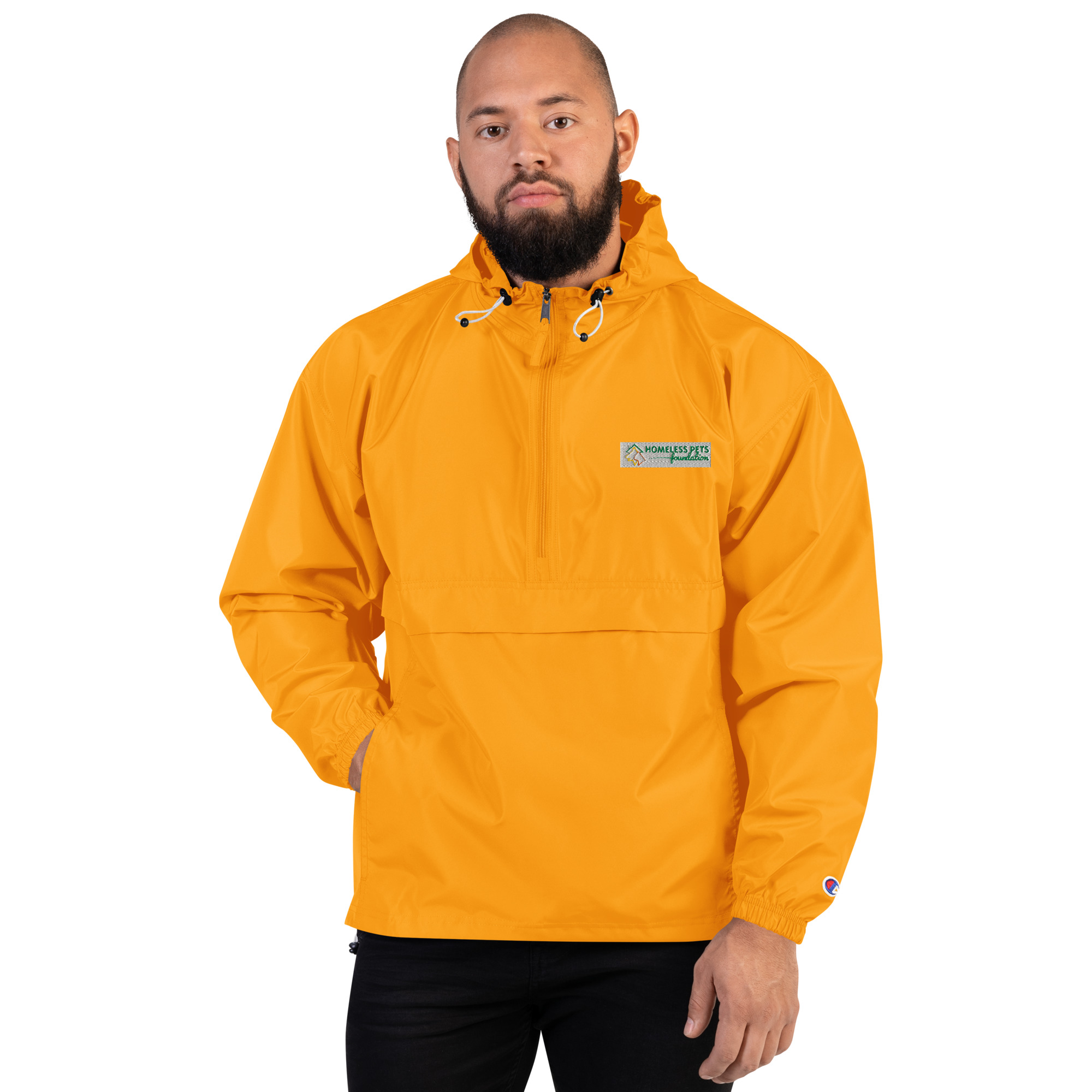 Embroidered Champion Packable Jacket - Image 10