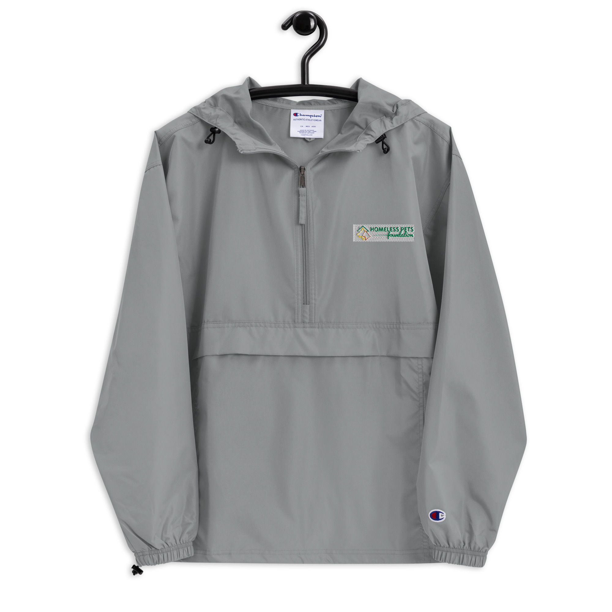 Embroidered Champion Packable Jacket - Image 14