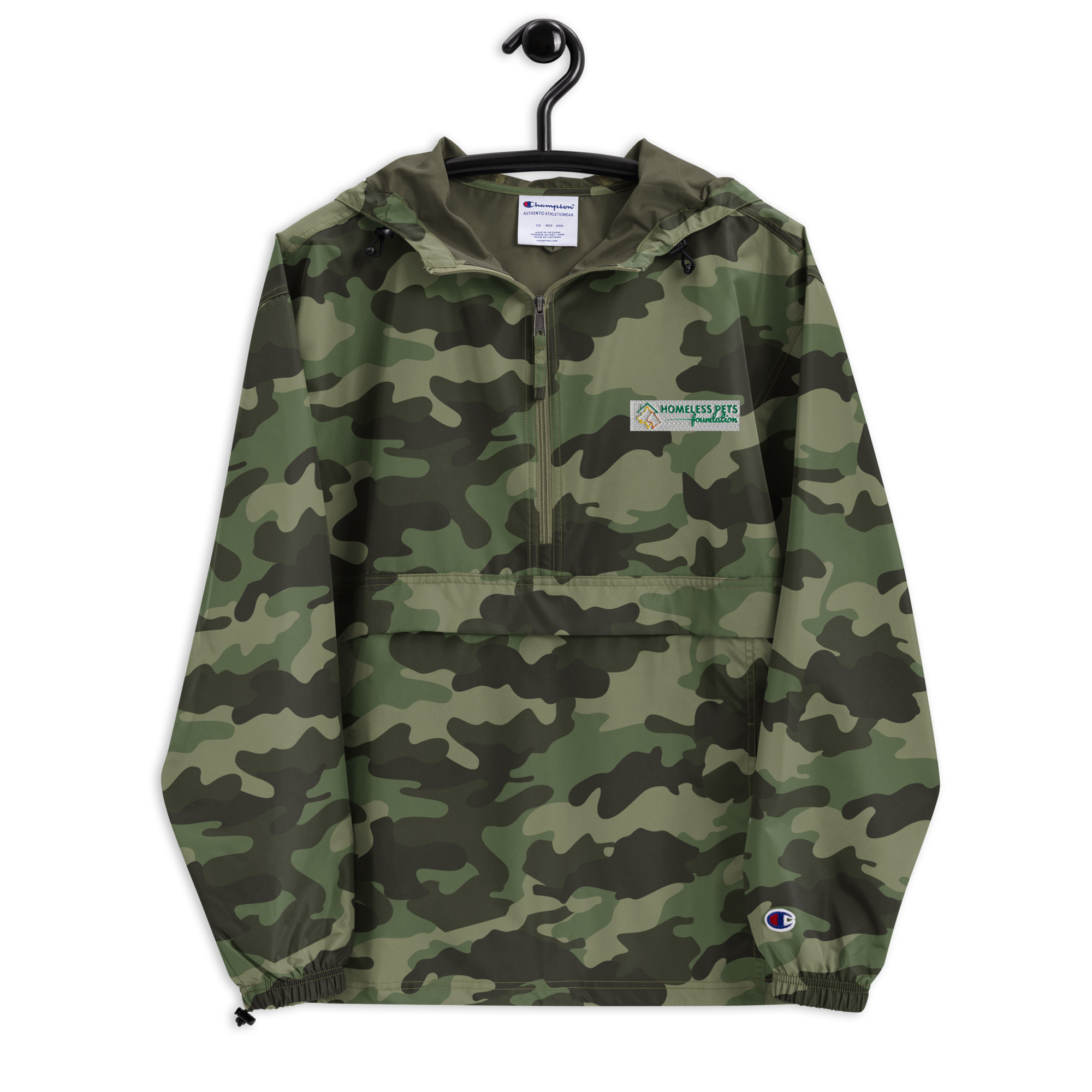 Embroidered Champion Packable Jacket - Image 13